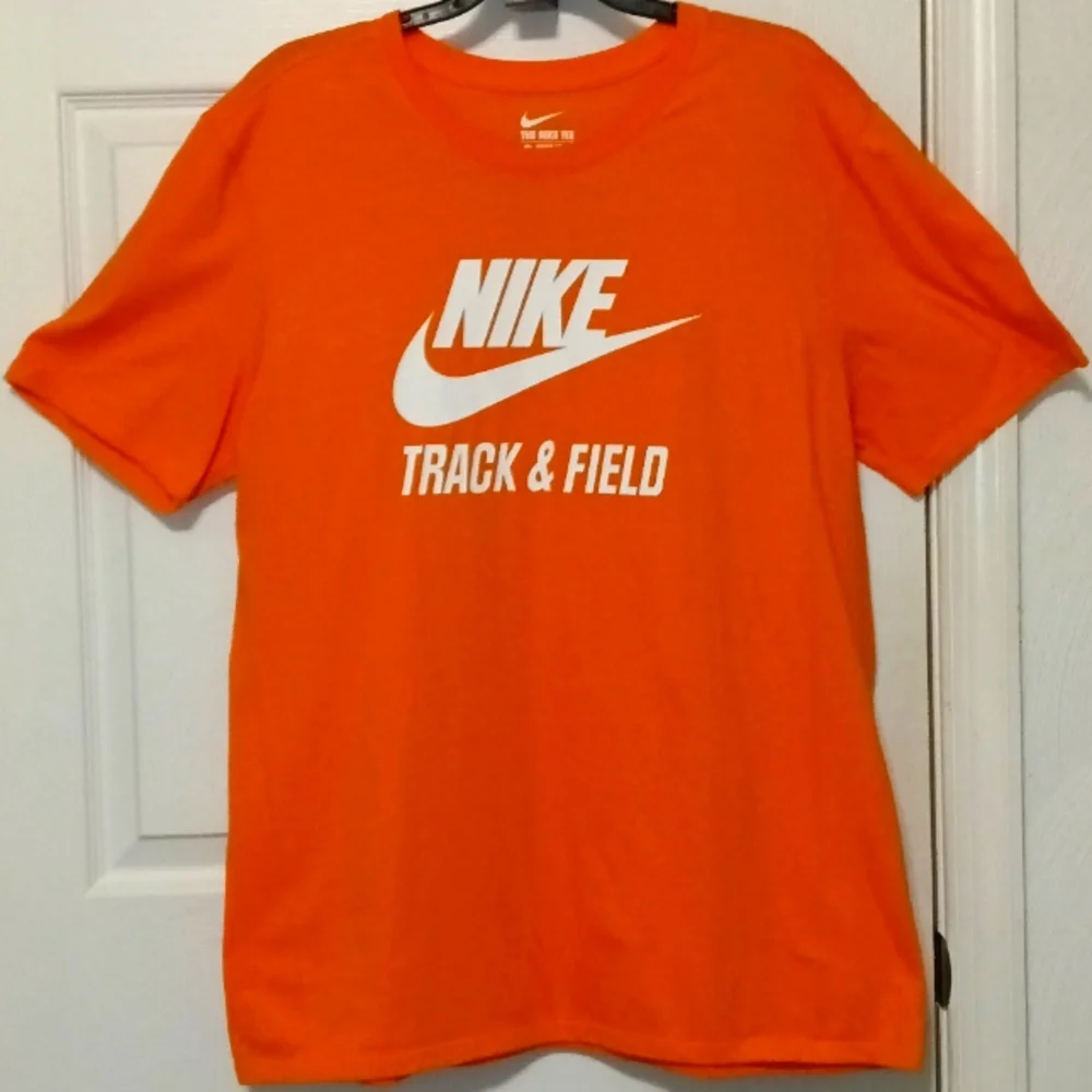 Nike Vibrant Orange Track & Field Tee - Picture 1 of 5